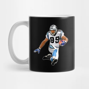 Steve Smith #99 Leaps Over Mug